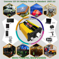 Inversor Portátil De Coche DC12V a AC110/220V 4000W Modo Onda Senoidal Modificado Con USB Transformador Para Automóvil - details 5