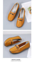 Zapatillas Casuales Para Mujer 2024 Talla Grande Zapatos Planos Slip-on Mocasines De Cuero Genuino Barco Zapatos Casuales De Primavera/Otoño - details 12