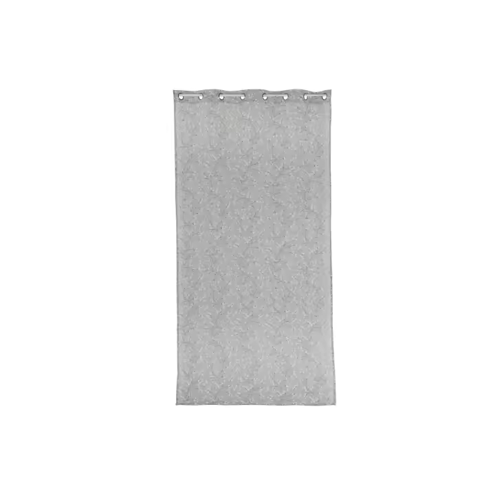Cortina Poliester 140X260 8 Anillas Gris Claro El mejor complemento para tu hogar  -Fijalo- - 1