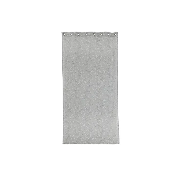 Cortina Poliester 140X260 8 Anillas Gris Claro El mejor complemento para tu hogar  -Fijalo- - 1