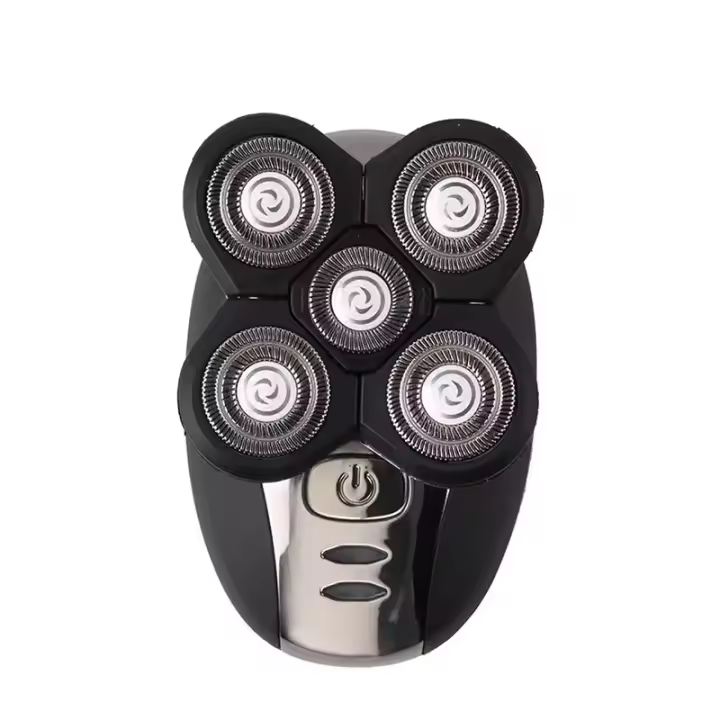 Afeitadora Eléctrica Para Hombres Con 5 Cuchillas Recargable Por USB Acero Inoxidable Afeitadora De Barba Mini Para Uso Doméstico - 1