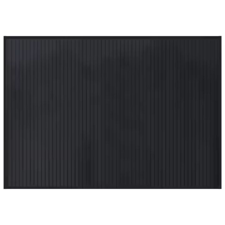 vidaXL Alfombra rectangular bambú 70x100 cm Color Negro,  Natural,  Marrón y mas Alfombras de área  Alfombra de Piso para Sala de Estar Dormitorio Habitación Salón - 1
