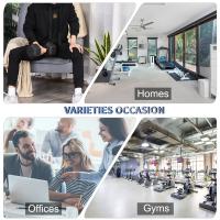 HOMCOM Mancuerna Hexagonal de Hierro Fundido Mancuerna de Goma Mango de Mancuerna Pesos moleteados Metal Goma Negro 1 x 12,5 kg - details 5