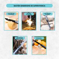 Bastones de Senderismo y Trekking Plegables – Palos para Caminar, Trail Running y Marcha Nórdica – Bastón Ajustable de Aleación de Aluminio, Ligeros para Montañismo y Viajes. Bastón Multifunción - details 3