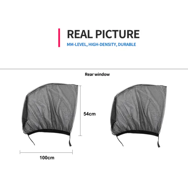 Enerfero Parasol de Coche Bebé, 2Pcs,Cortinas Lateral para Coche, Mosquitera para Coche, Doble Tejido para Máxima Protección contra Rayos UVA, Fácil instalación - 1