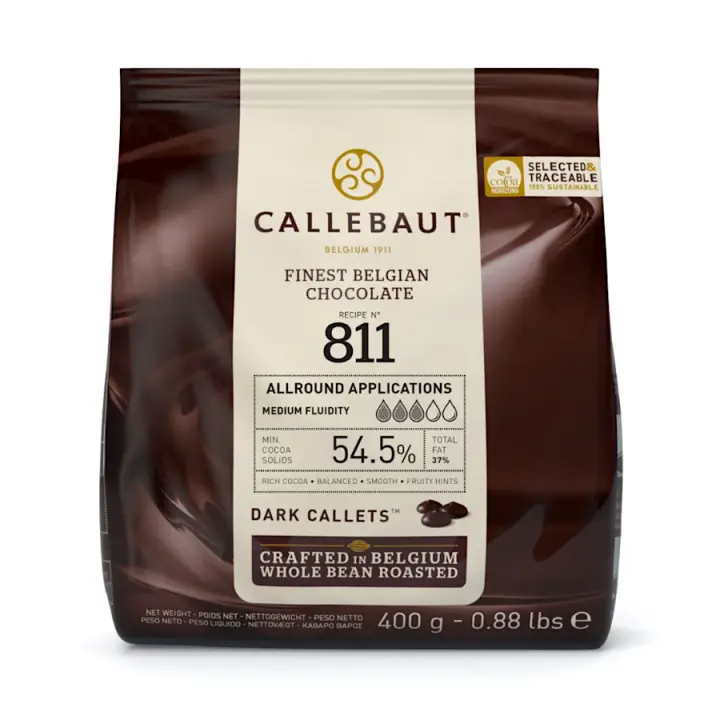 Callets de Chocolate Negro Callebaut 400g - Fusión Cremosa - Repostería - 1