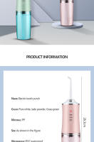Irrigador Oral Eléctrico Portátil Limpiador Dental Con 4 Cabezales Y 3 Modos De Uso Recargable Fregador De Dientes Jet De Agua - details 16