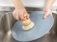 Cepillo de Palma de bambú, Cepillo para Fregar Platos, ollas, sartenes, Fregadero de Cocina, Paquete de 2 - details 2