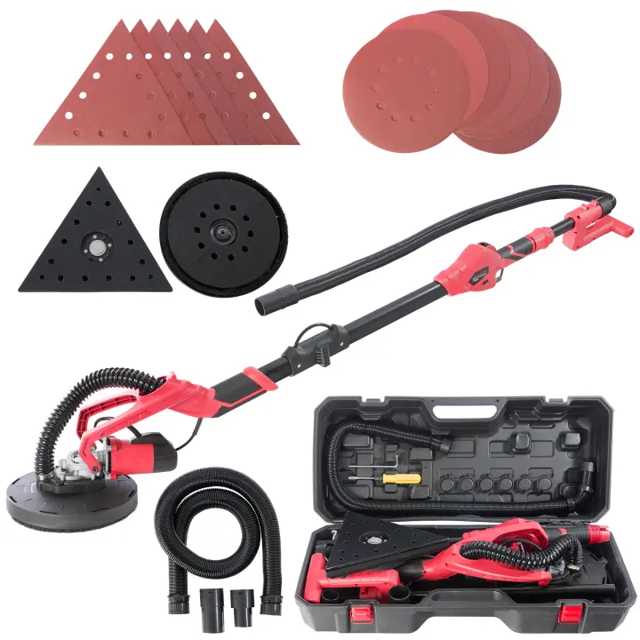 AREBOS Lijadora de cuello largo Lijadora de techo Lijadora de pared 710 W - 1
