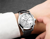Reloj De Pulsera Deportivo De Lujo Para Hombre LIGE Cuarzo Militar Con Correa De Cuero Premium Impermeable Y Cronógrafo Moda Casual - details 15