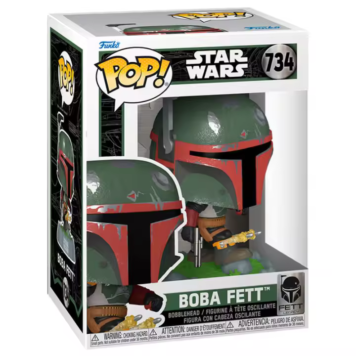 Figura Pop Star Wars Boba Fett-Figura de Vinilo Coleccionable - Idea de Regalo- Mercancia Oficial - Juguetes para Niños y Adultos - Movies Fans - Muñeco para Coleccionistas y Exposición - 1