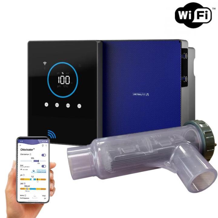 🌊 Clorador Salino ASTRAPOOL Clear Connect 30g/h + PH KIT – Agua Pura y Saludable 💧 | WiFi y Bluetooth 📱 | Control Remoto por App 📲 | Sin Químicos 🚫, Máximo Confort 🛁