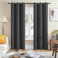 2PCS Cortinas De Isolación Térmica Con Ojales Para Decoración De Hogar Oficina Y Dormitorio Alta Ocultación (70-90%) Material 100% Poliéster - details 0
