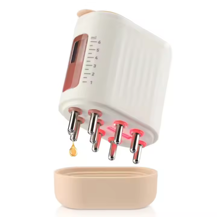 Masajeador Eléctrico para Cuero Cabelludo y Cabeza - Peine de Suero y Rascador de Cabeza Impermeable - Tratamiento Cincento Cabello con Therapy de Luz Roja - 1