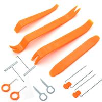 BARAC Kit de 12 herramientas para desmontar el salpicadero radio coche panel frontal, Juego de 12 piezas unidades montaje automovil, Panel de embellecedor automático, Clip y palancas para Audio estereo vehiculo - details 0