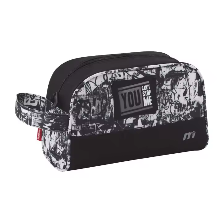 Neceser Adaptable Tandem Graffo Negro con Cremallera - 1