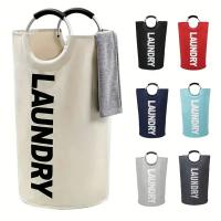 Cesta De Ropa Impermeable Con Manijas Padded - Hamper Colapsable Para Almacenamiento Facil Y Que Se Levanta Bien - details 0