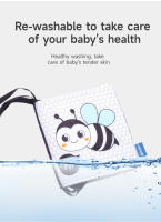 Libro De Tela Suave Para Bebé Juguete De Actividad Sensorial En Negro Y Blanco Alta Contraste Para Cunas Regalos Para Recién Nacidos De 0 a 12 Meses - details 25