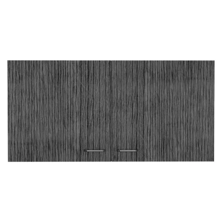TUHOME Mueble de Pared para Cocina Nápoles, con dos puertas, Roble Gris/ Blanco - 1
