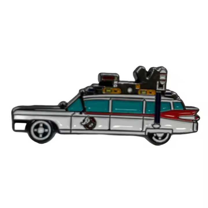 Gemelolandia | Pin de solapa Coche Cazafantasmas ECTO-1 30x10mm - 1
