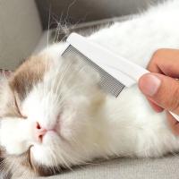 Peine De Acero Inoxidable Para Perros Y Gatos Cepillo De Aseo Para Mascotas Herramienta De Pelaje Y Pulgas Ideal Para Baño Y Limpieza - details 11