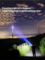 Linterna Telescopio LED Potente 9900LM Recargable USB Con Pantalla De Batería Luz Exterior Para Camping Pesca - details 21