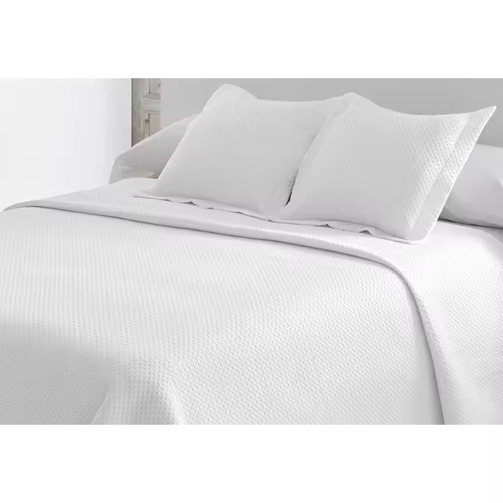 COLCHA LISA REVERSIBLE DN MODA HOGAR BLANCA - 1