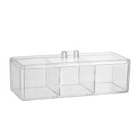 Caja De Almacenamiento Para Maquillaje Organizador Acrílico Transparente Para Esponjas Y Algodón Suave Organizador De Escritorio Para Cosméticos - details 6