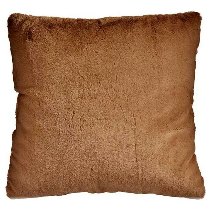 Cojín Con pelo Marrón Piel Sintética (60 x 2 x 60 cm) - 1