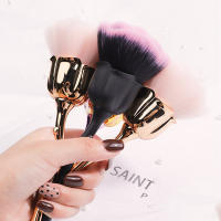 Cepillo De Uñas En Forma De Rosa Dorada Para Manicura Herramientas De Limpieza Para Polvo De Gel UV Y Acrílico Accesorios De Uñas - details 2