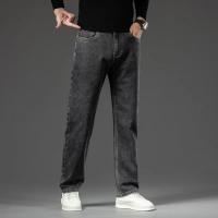 Nuevos Jeans Azules Para Hombre 5 Colores Talla Grande Algodón Elástico Estilo Recto Casual Comercio Pantalones De Denuim De Cintura Alta - details 5