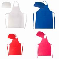 Delantales infantiles para pequeños cocineros, incluye gorro de chef.  En colores variados. Perfecto para fiestas temáticas de niños y niñas. Eventos de cocina en colegios y guarderías o para fiestas de disfraces y carnaval. En material Non woven - details 0