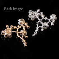 5Pcs Abalorios De Perlas Doradas Creativas Para Manualidades Joyería DIY Broche De Hoja Estilo Botón Accesorios Para Collares Y Aretes - details 16