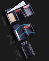 Carth para Hombre con Tarjetero Bloqueo RFID. Hombre cartera con Monedero. Incluye Tarjerero Bloqueo RFID con Pop Up para Tarjetas. Más lidero y elega. - details 2