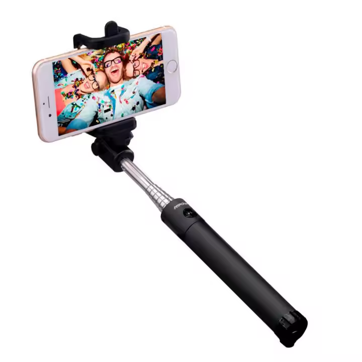 Mpow Selfie Stick Bluetooth, palo selfie monopié extensible con obturador remoto Bluetooth incorporado - 1