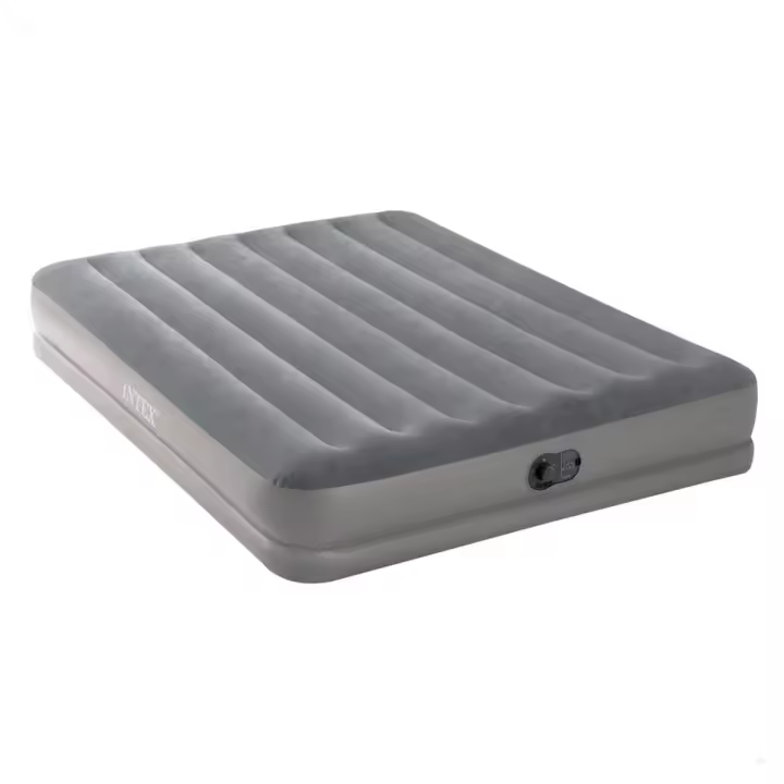 Colchón Hinchable Intex Prestige Queen Dura-Beam Gris 30x152x203 Cm - 1