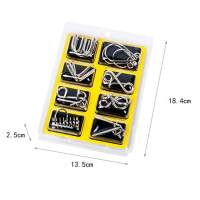 Metal Puzzle - Puzzle - Brain Teaser / Brain Training Yellow - details 1