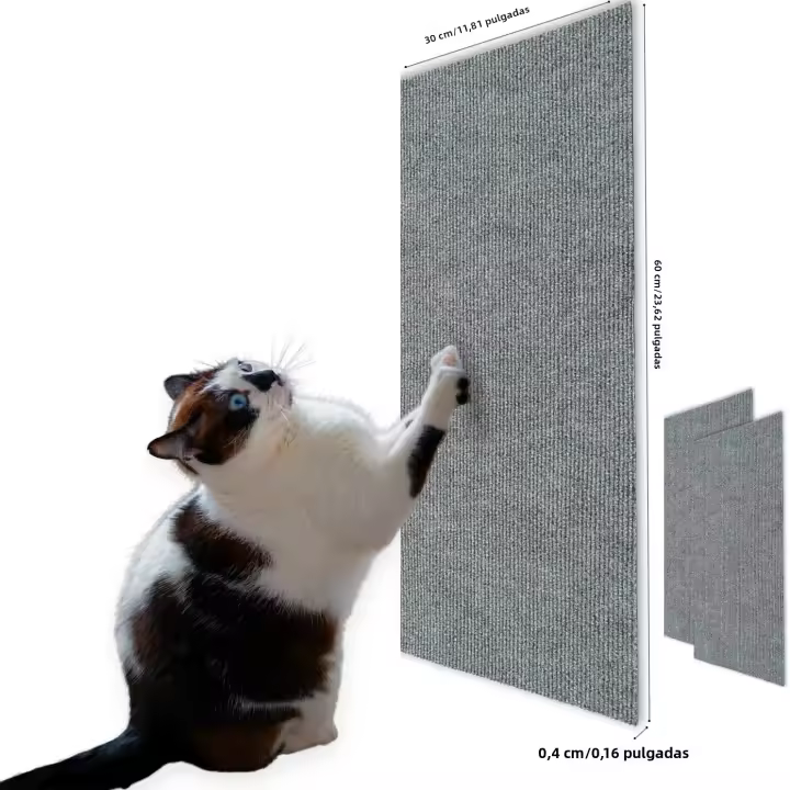 4 Pack Almohadillas De Rascado Para Gatos Trimmable Cubierta De Pelo De Nylon Adhesiva Protectora Para Muebles Y Sofá - 1