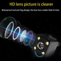 Cámara De Visión Trasera Para Coche Con Visión Nocturna LED Monitor De Parkings Automático CCD Impermeable 170° HD Video Soporte Herramientas De Vehículo - details 1