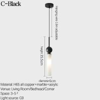 Lámpara De Pared LED Moderna En Cuatro Y Mármol Para Restaurante Pasillo Dormitorio Iluminación Interior Simplicidad Decorativa Para El Hogar - details 5