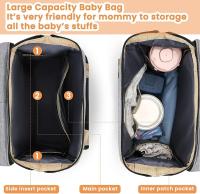 16,5*12,5*8,67 pulgadas pañal Baby Bolso, baby's Cuido Bolso, baby baño Bolso, baby Bolso de la botella, capacidad Grande impermeable, esencial del recién nacido - details 2