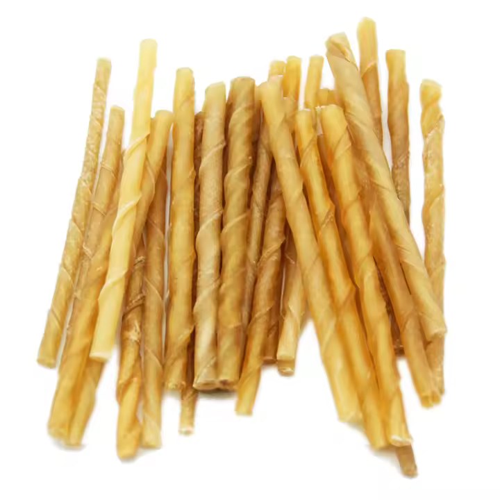10 Pcs Hueso Prensado Stick para Perros Piel Vacuno 13cm  Fortalecedor de Dientes Stick Dental Dog Snack BPS-5031 - 1