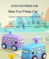 Juguete Educativo Para Niños Coche De Resbalón Inercia Azul Para Interacción Padre-Hijo Interior Juguetes De Taxi Avión Autobús Escala 1:32 Regalo De Cumpleaños - details 0