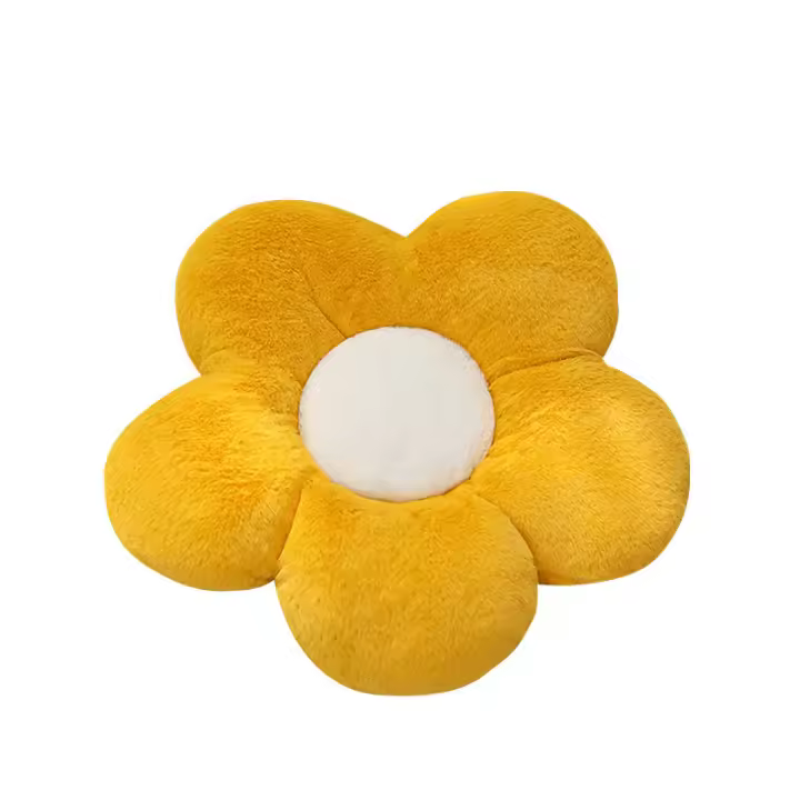 Cojín De Flor Para Sofá Ventana De Bay Window Y Suelo Del Dormitorio Cojín De Butaca Sunflower Regalo De Cumpleaños Para Niña Cojín Relleno De Espuma PU Material Poliéster 100% - 1