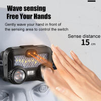 Linterna Frontal LED Recargable Con Inducción COB Para Camping Senderismo Pesca 5 Modos Impermeable Tienda En Línea XIWANGFIRE - details 20