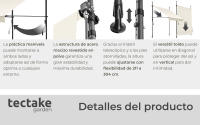 Tectake - Toldo plegable para balcón con manivela, ajustable en altura  Funcional  Estructura de acero con revestimiento en polvo con cilindro de aluminio ligero  Barras telescópicas con pies roscados para un montaje rápido y sencillo - details 3