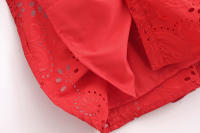 Vestido Largo De Estilo Europeo Y Americano Para Mujer Con Cinturón Y Bordado Manga Completa Moda De La Temporada De Otoño Ajustable Y Versátil - details 11