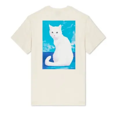 Camiseta RipNDip Pretty Kitty Tee Natural White RNDSUM24142S - 1