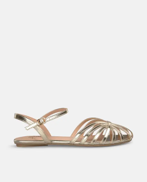 Alma Blue V25BLF131 Zapatos planos para mujer dorado en sintético 54747 - 1