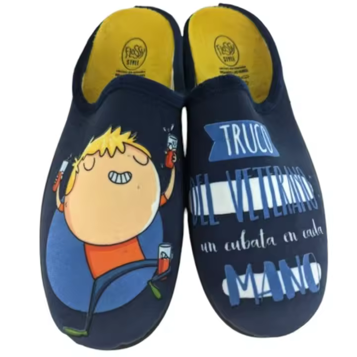 Kiruz Zapatillas casa hombre cubata Flossy fabricadas en España plantilla extraíble, flexible, ligeras y gran confort. - 1